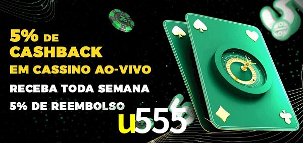 Promoções do cassino ao Vivo u555